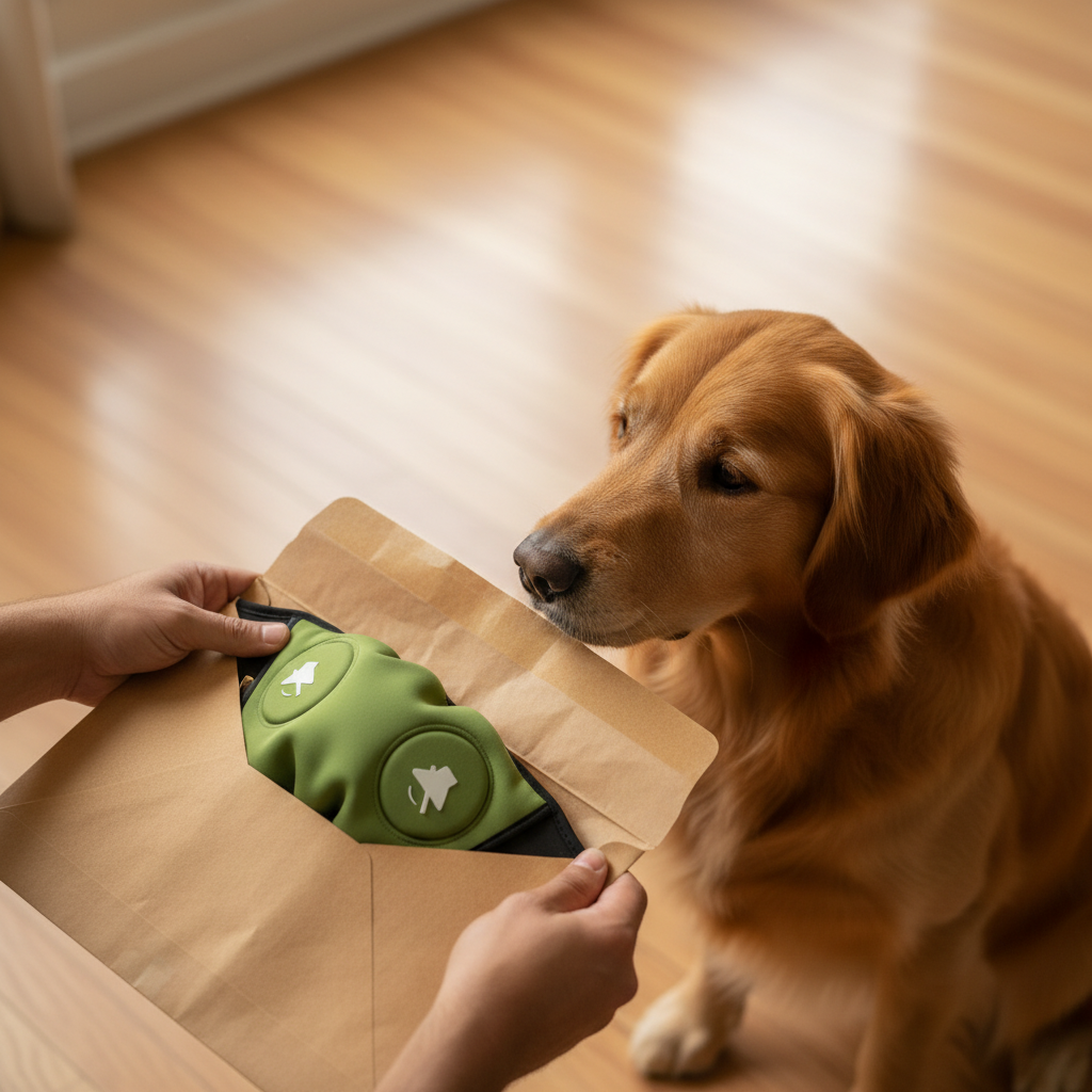 Orejeras para Perros contra el Ruido – Capucha Acolchada Ajustable para Fuegos Artificiales y Tormentas