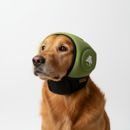 Orejeras para Perros contra el Ruido – Capucha Acolchada Ajustable para Fuegos Artificiales y Tormentas