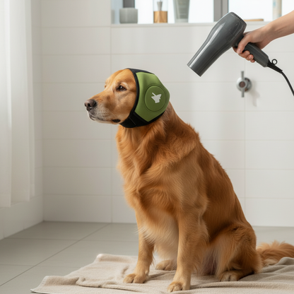 Orejeras para Perros contra el Ruido – Capucha Acolchada Ajustable para Fuegos Artificiales y Tormentas